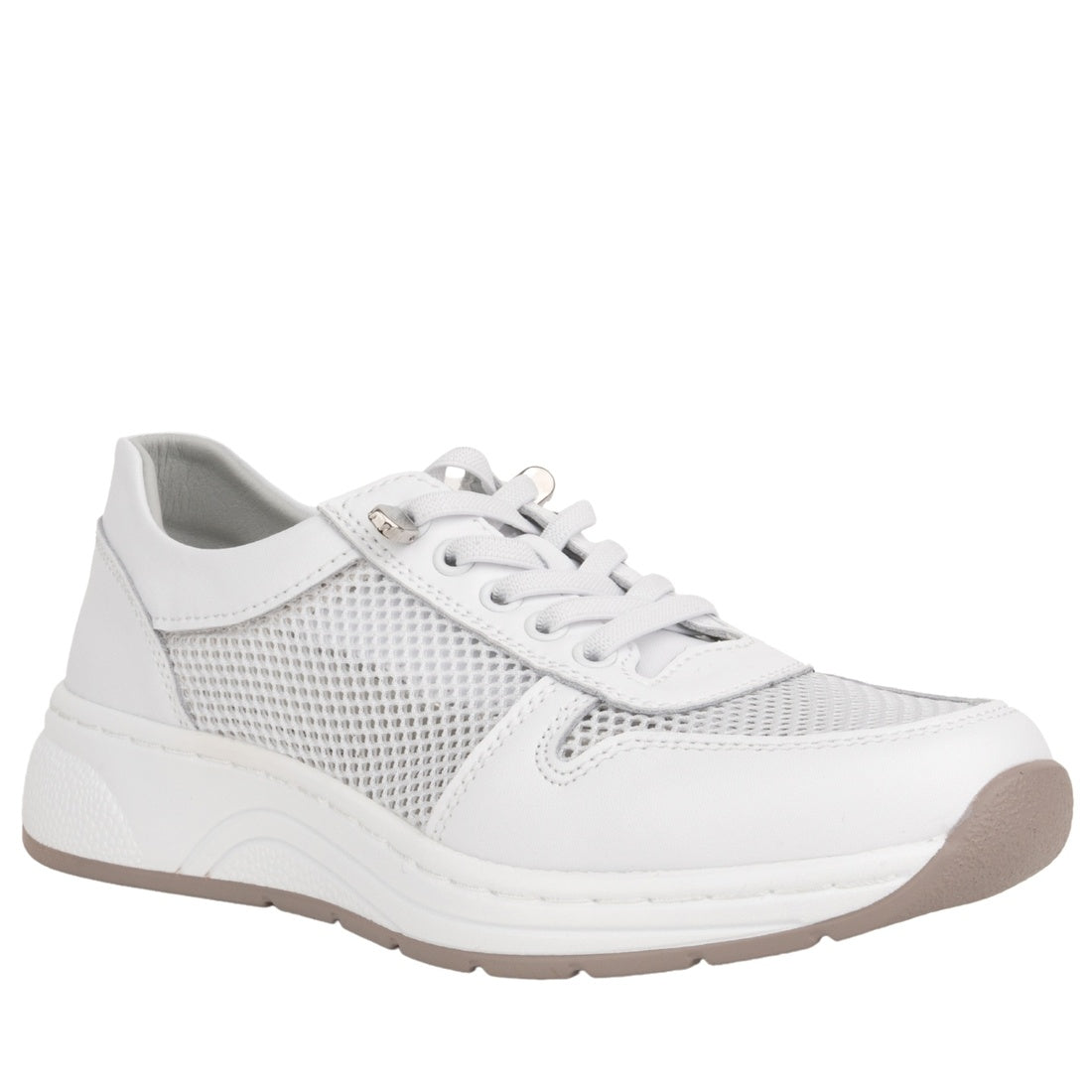 white casual closed sneakers