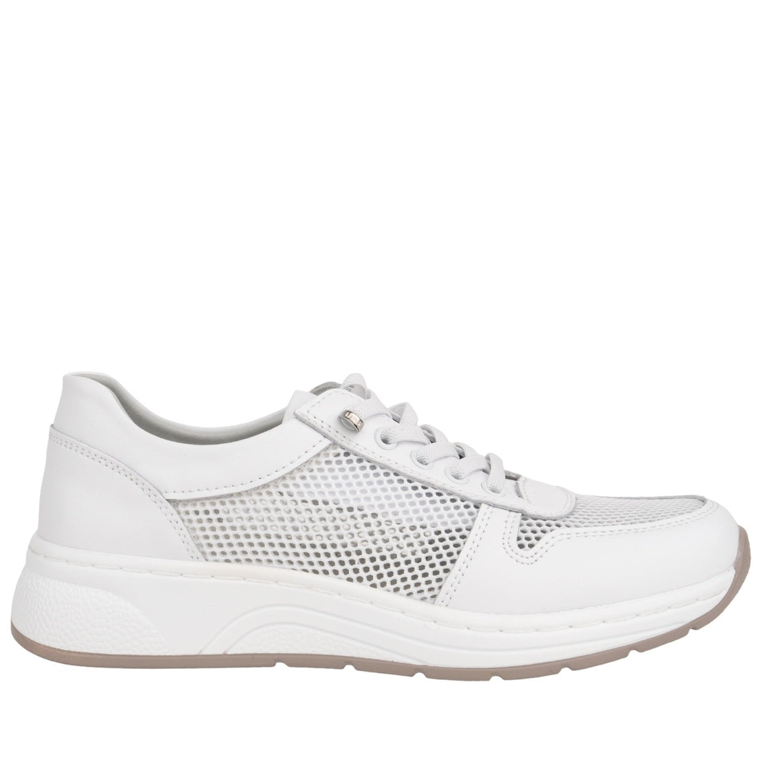 white casual closed sneakers