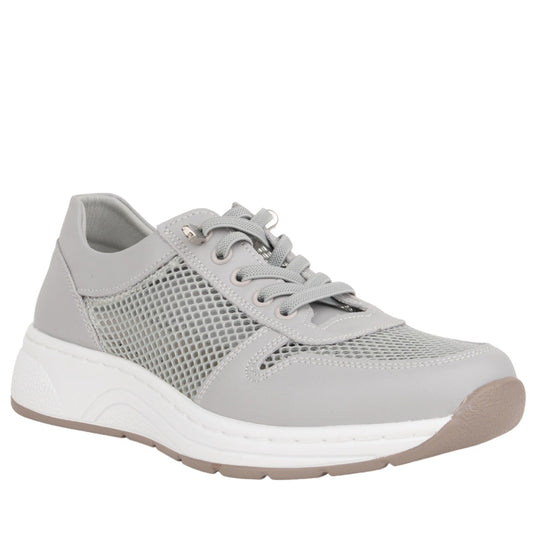 grey casual closed sneakers