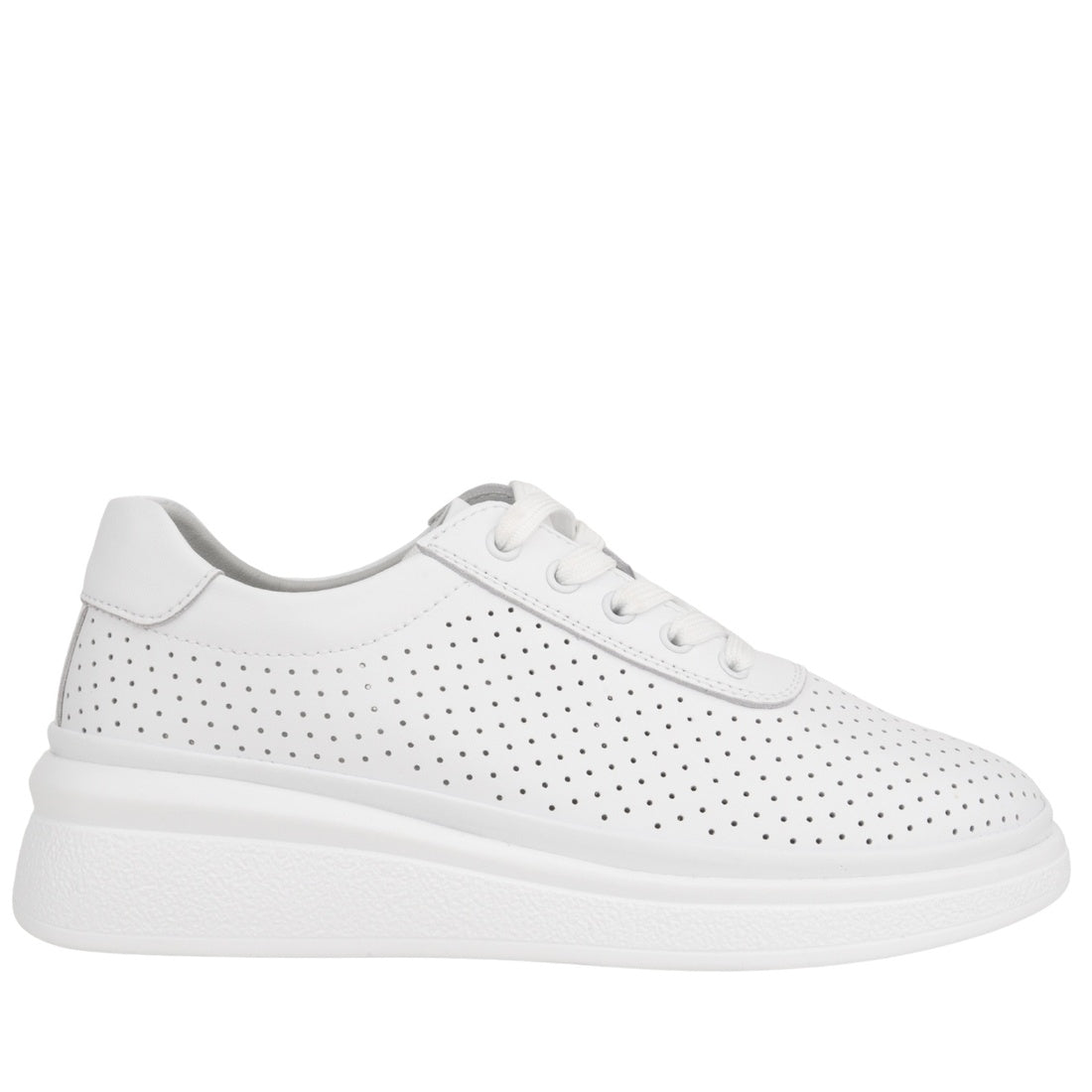 white casual closed sneakers
