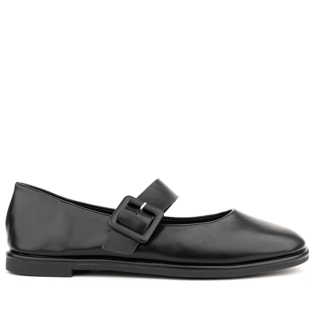 black casual closed ballerinas
