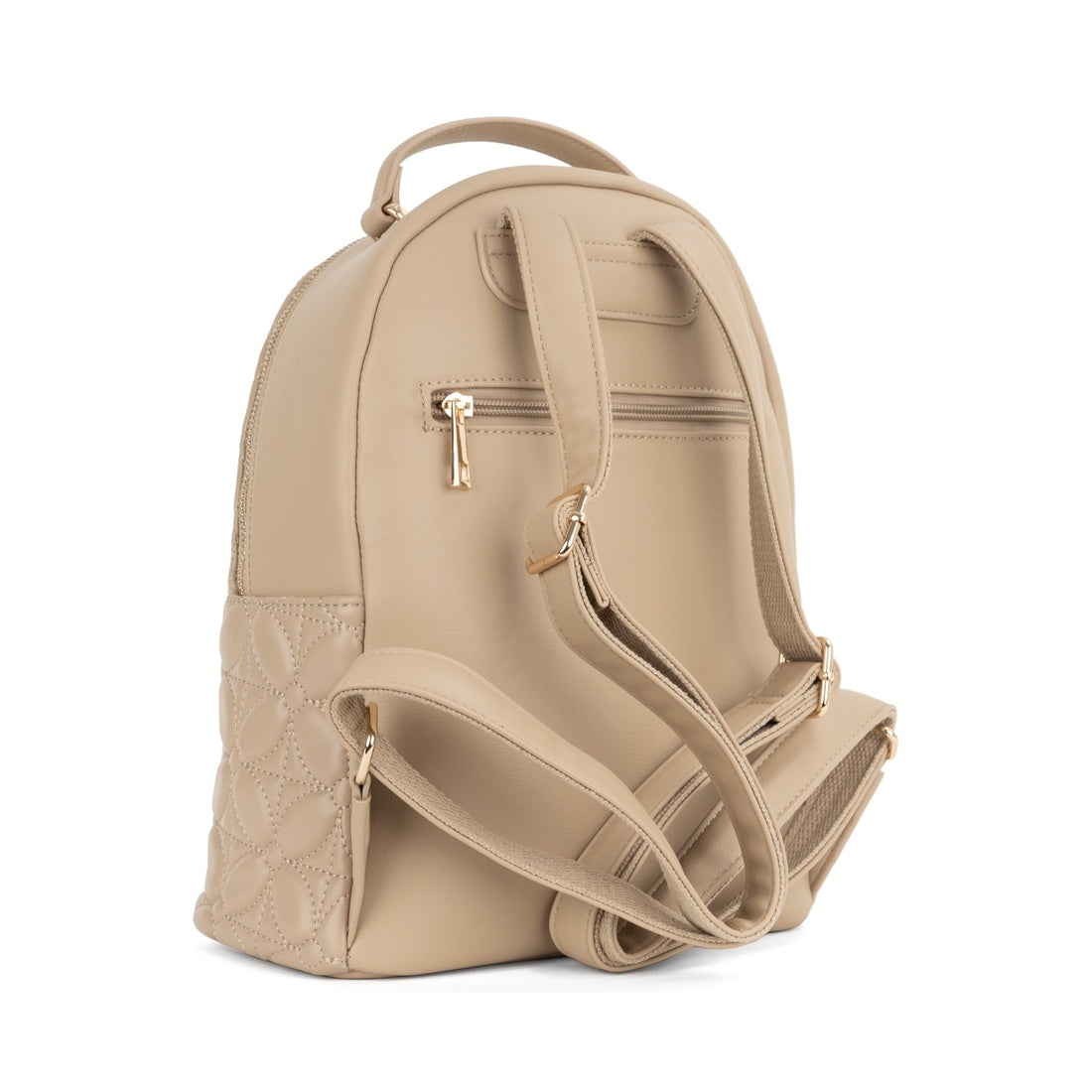 beige backpack
