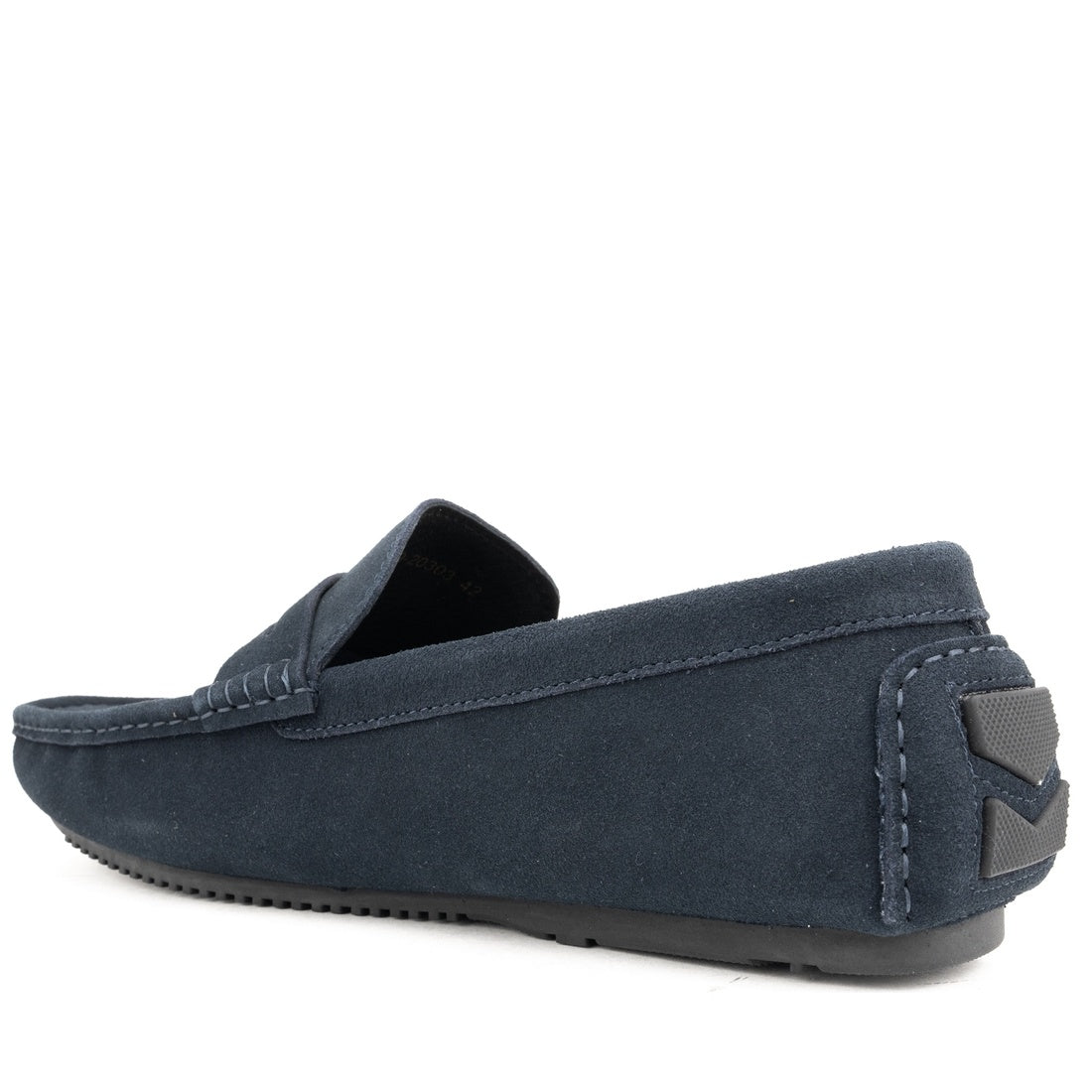blue casual closed mocasins