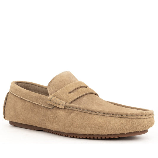 khaki casual closed mocasins