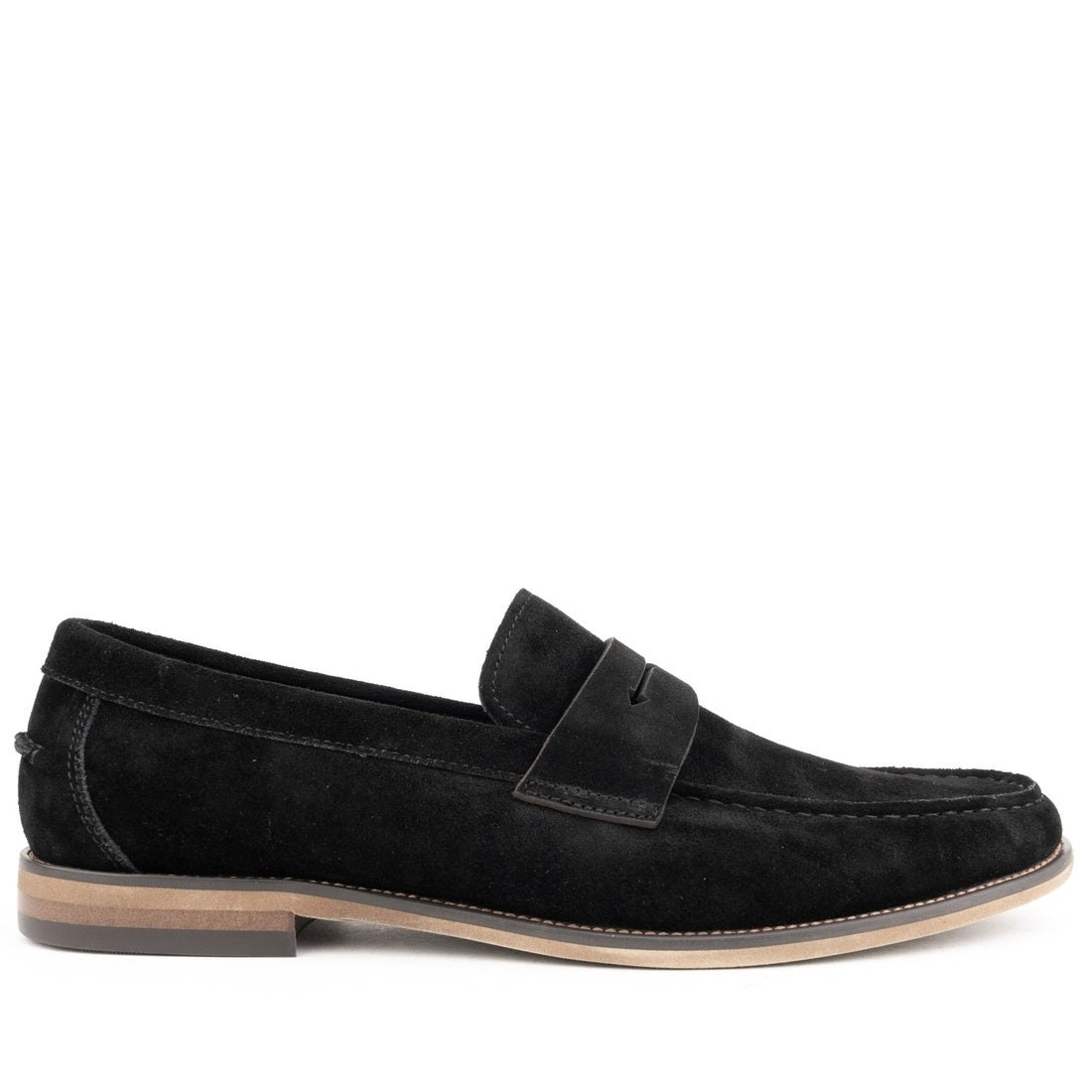 black casual closed loafers