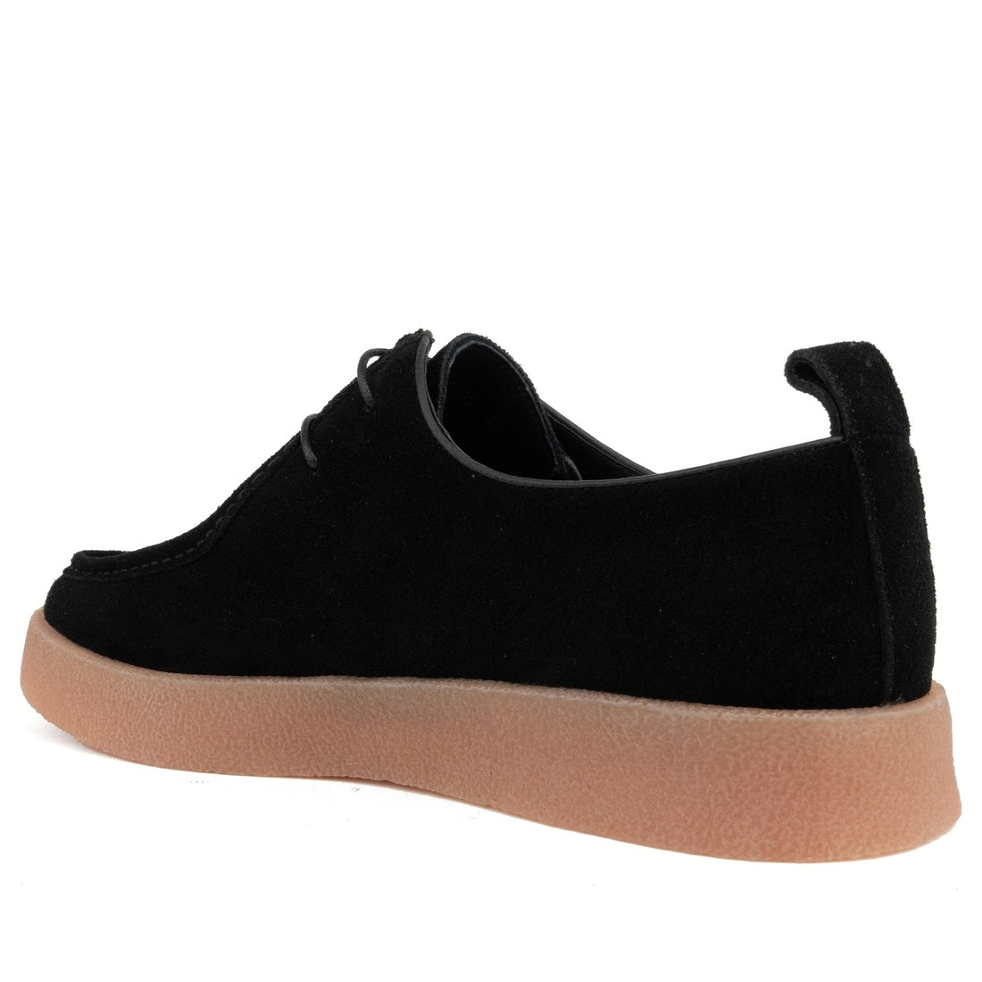 black casual closed mocasins