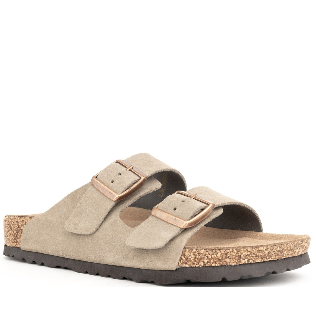 beige casual open slippers