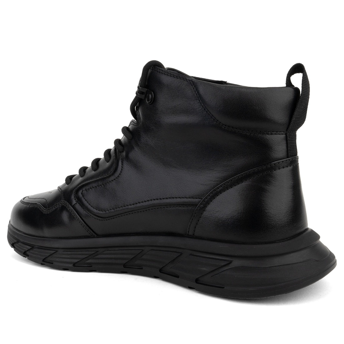 black casual closed booties