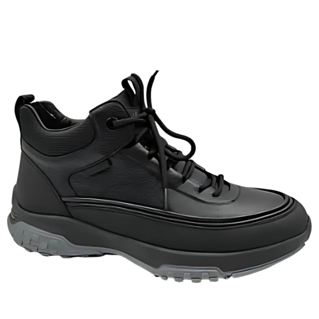 black casual closed booties