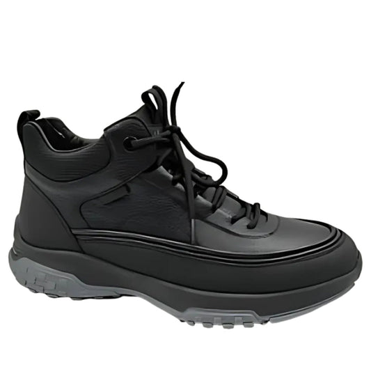 black casual closed booties