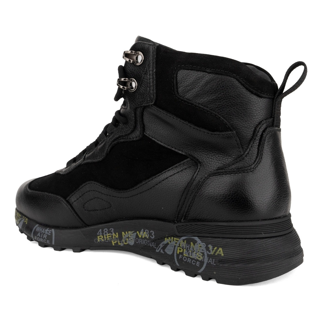 black casual closed booties