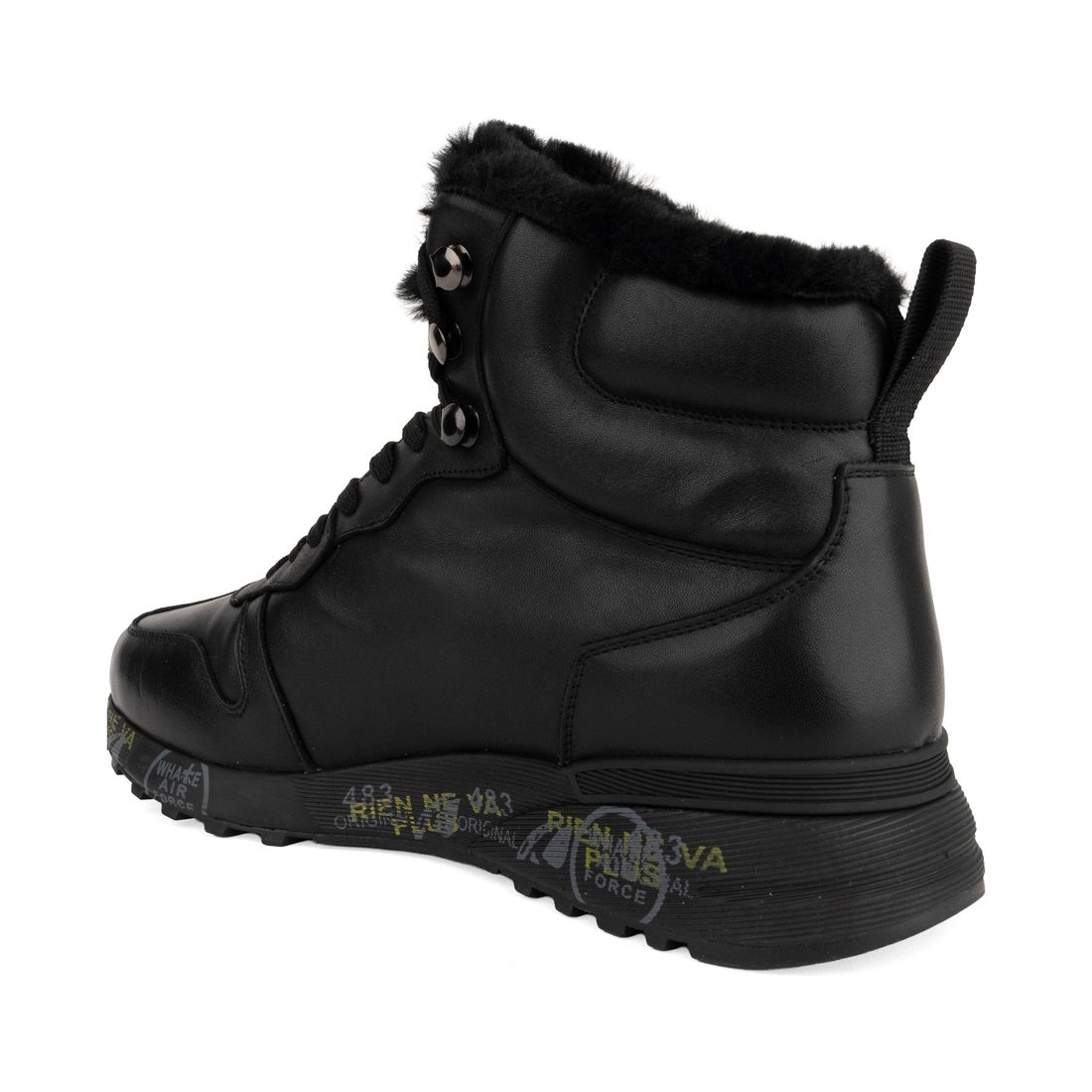 black casual closed booties