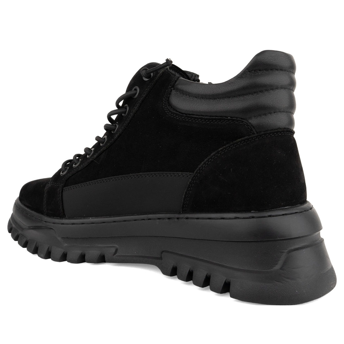 black casual closed booties