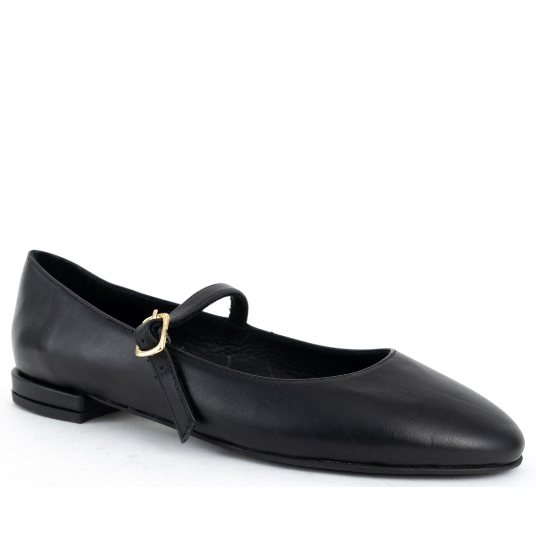 black casual closed ballerinas