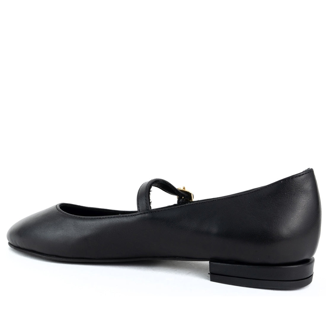 black casual closed ballerinas