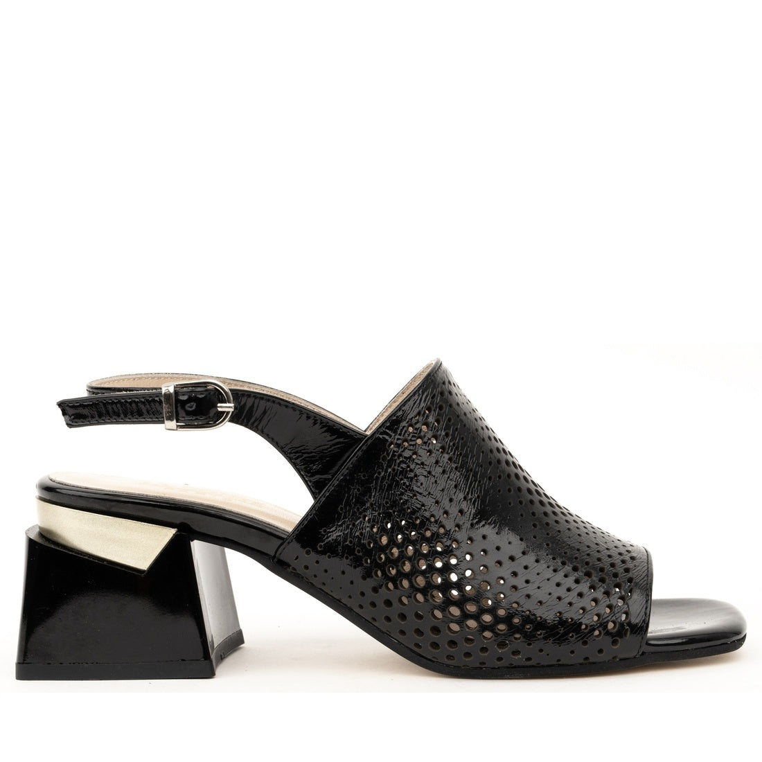 black classic open sandals