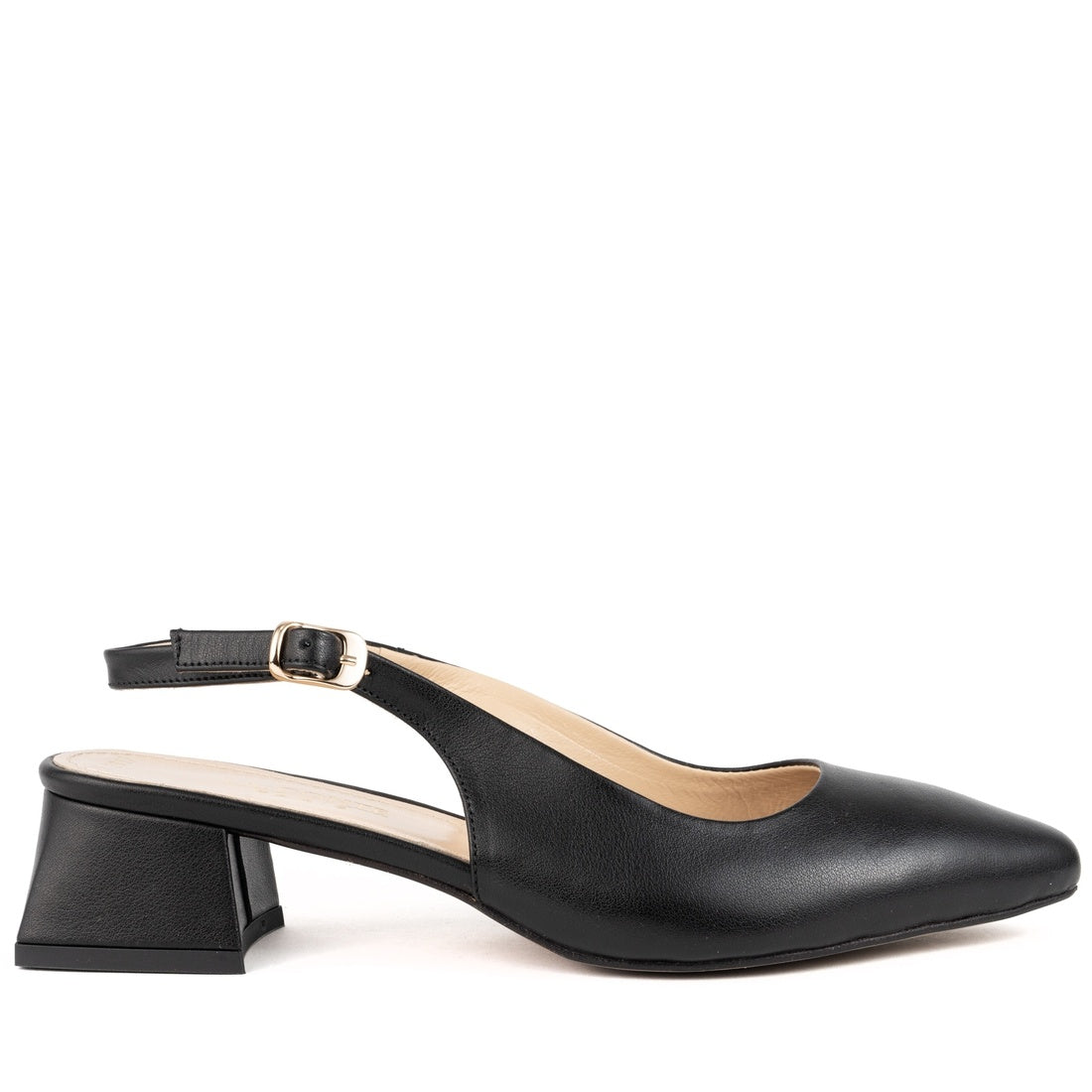 black classic part-open pumps