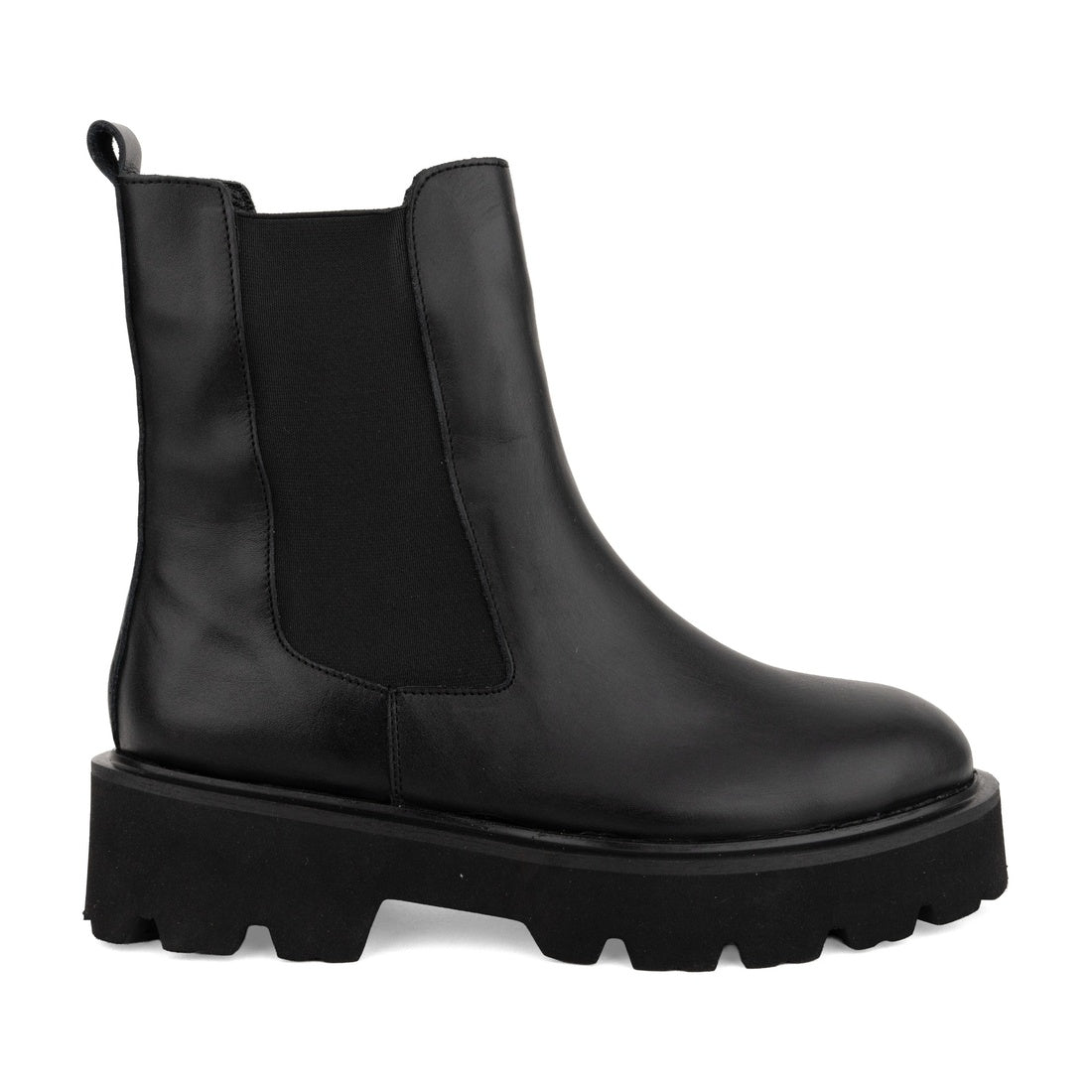 black casual closed booties