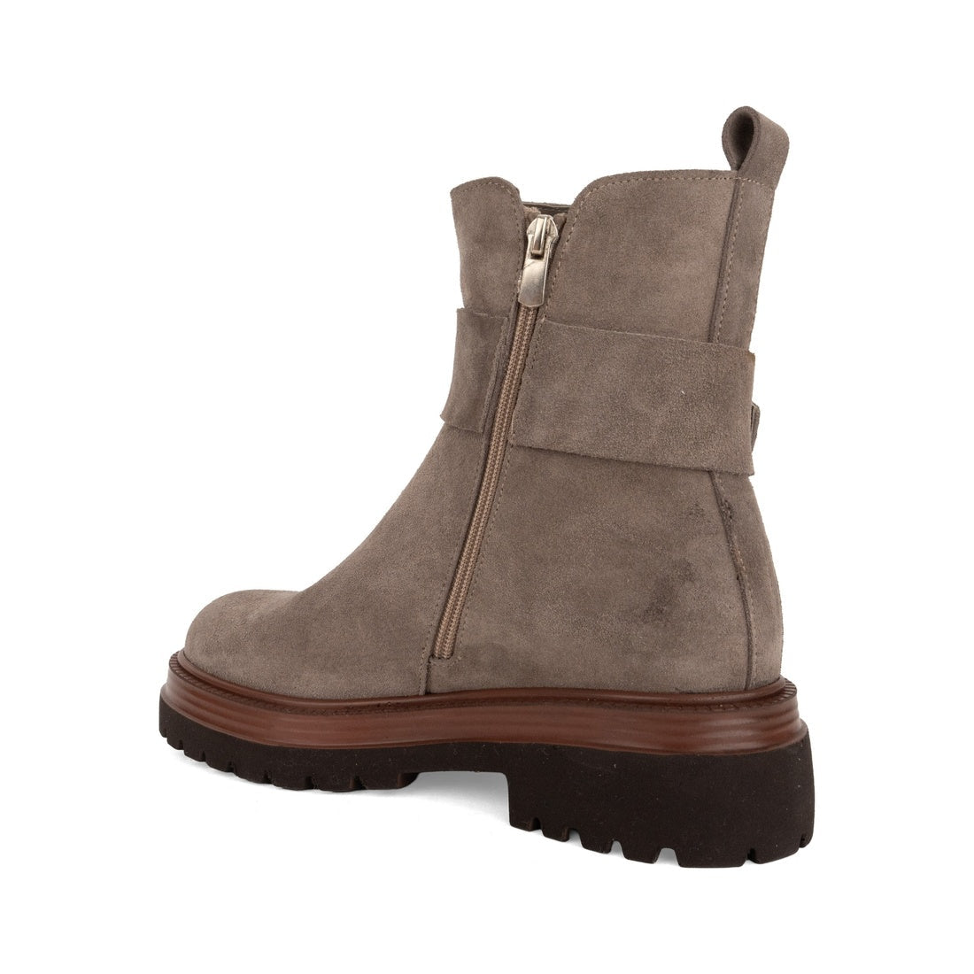 beige casual closed booties