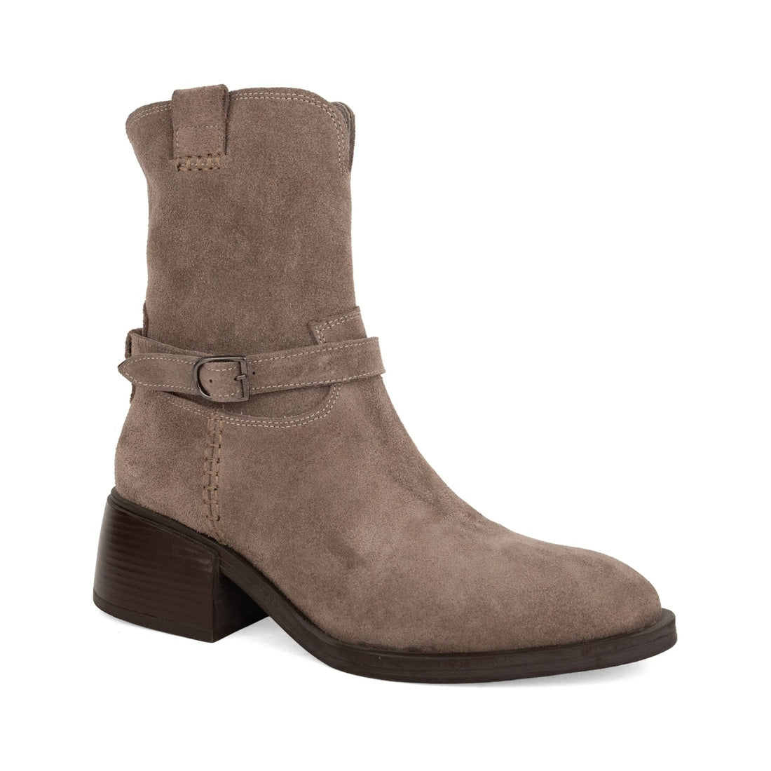 beige casual closed booties