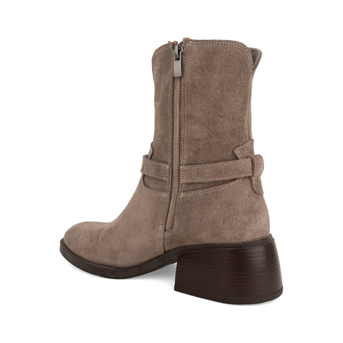 beige casual closed booties