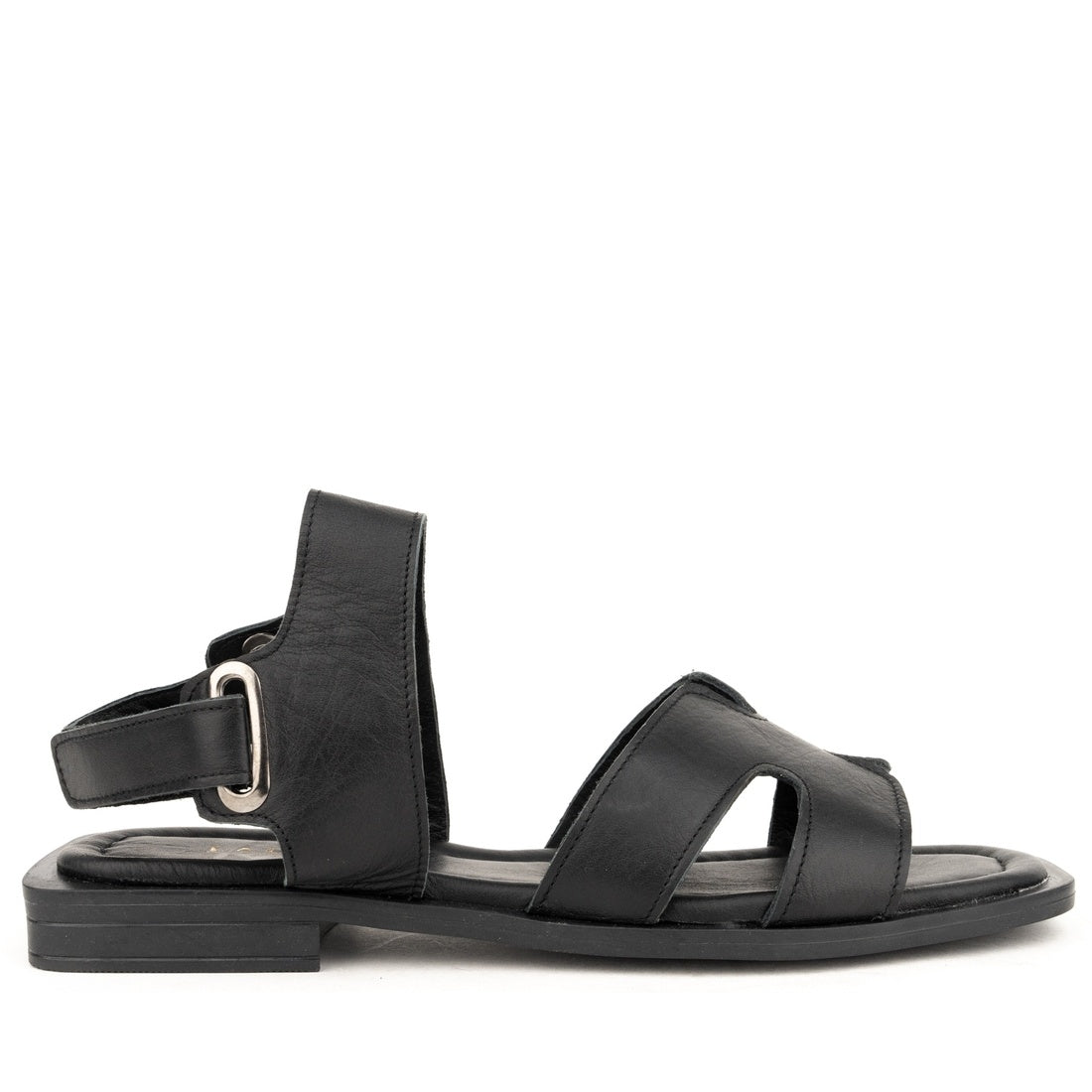 black casual open sandals