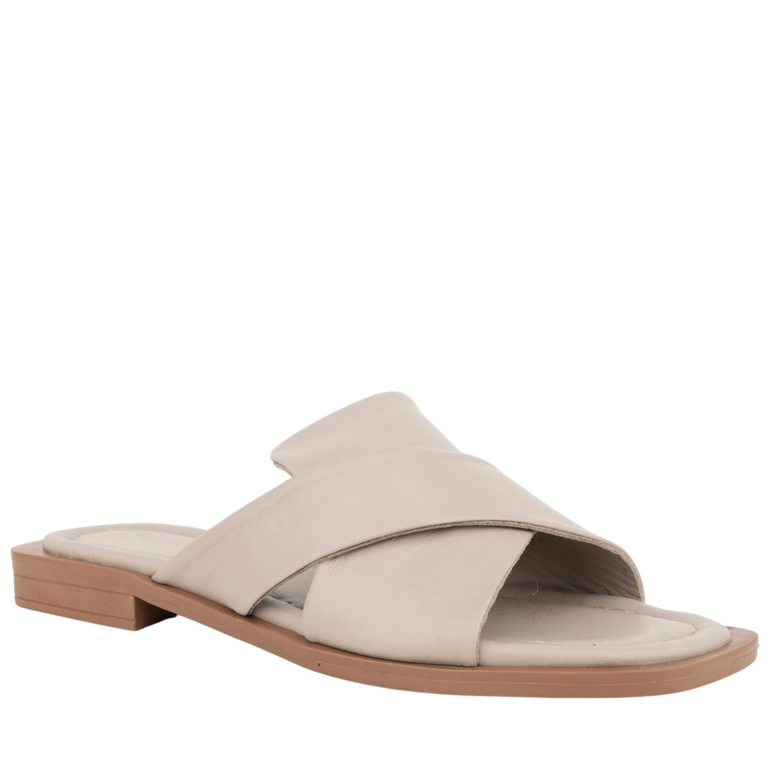 grey casual open slippers