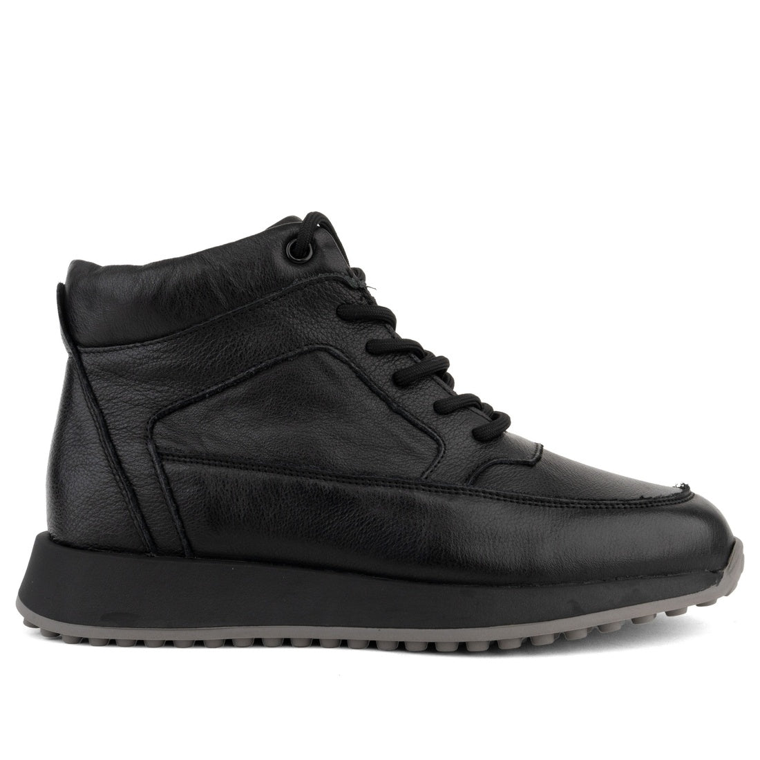 black casual closed booties