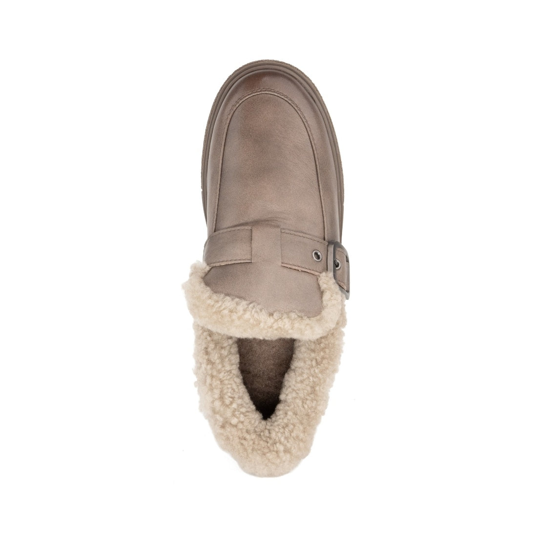 grey casual closed loafers