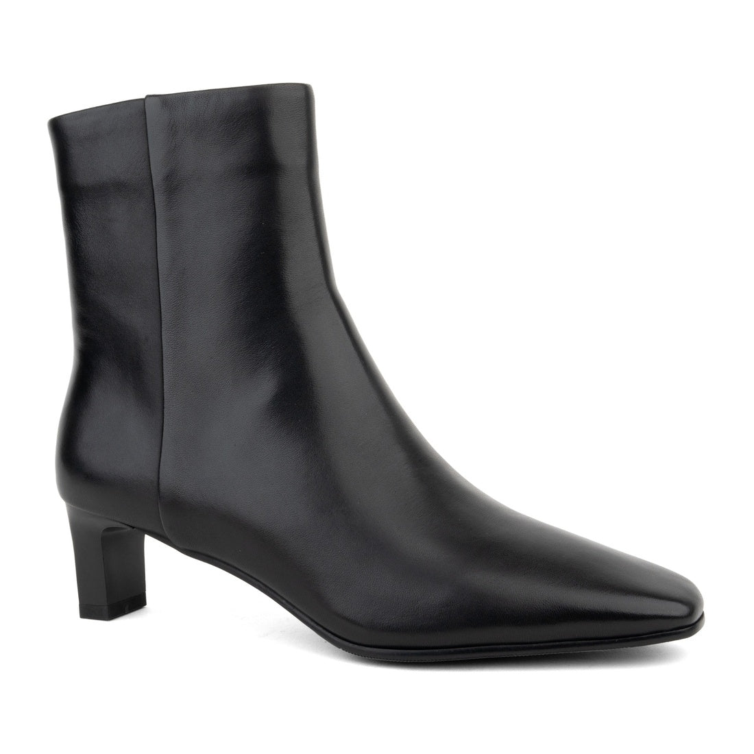 black casual closed booties