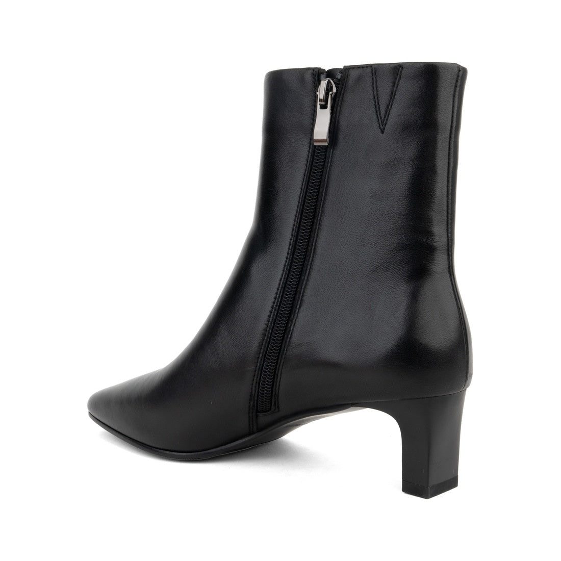 black casual closed booties