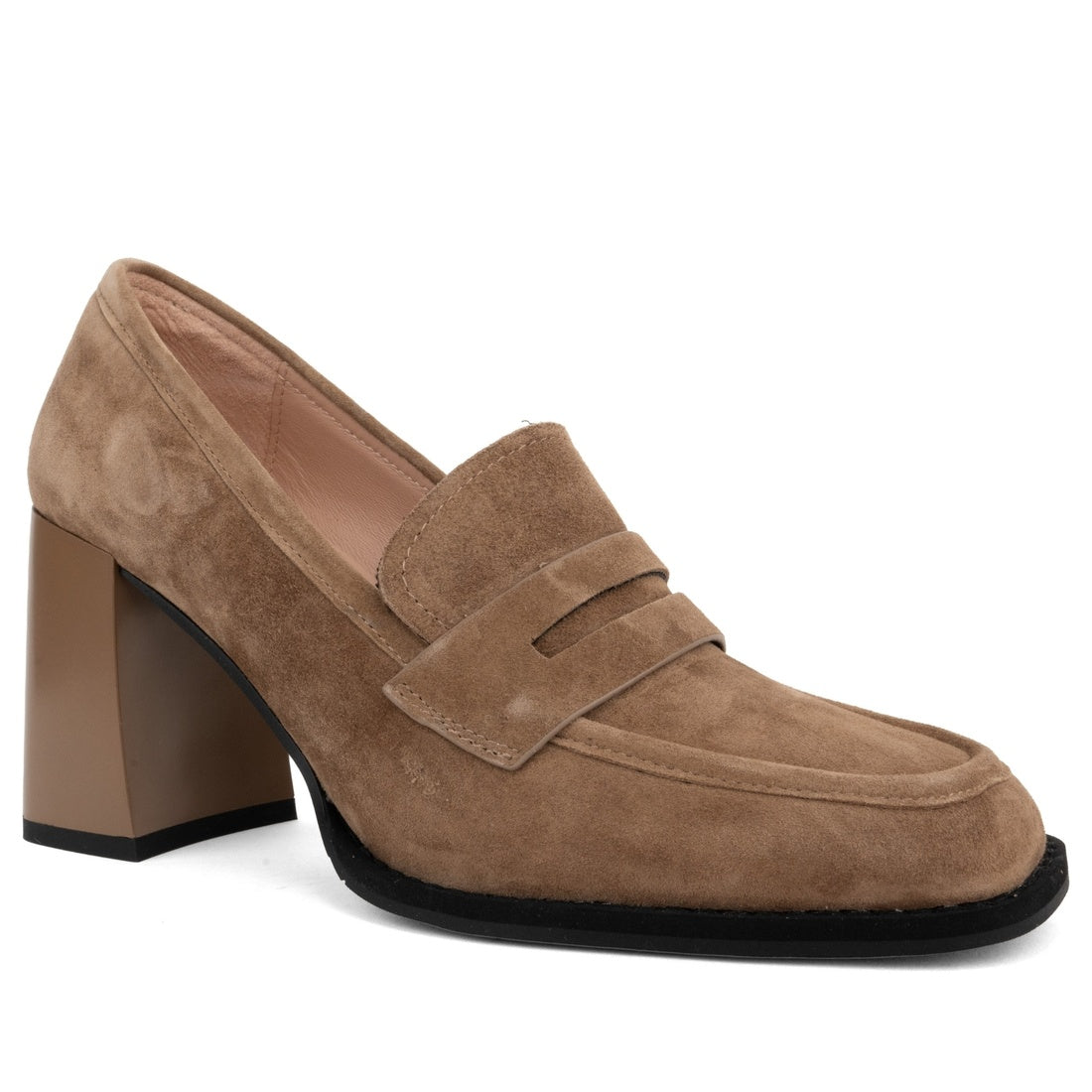 beige casual closed pumps