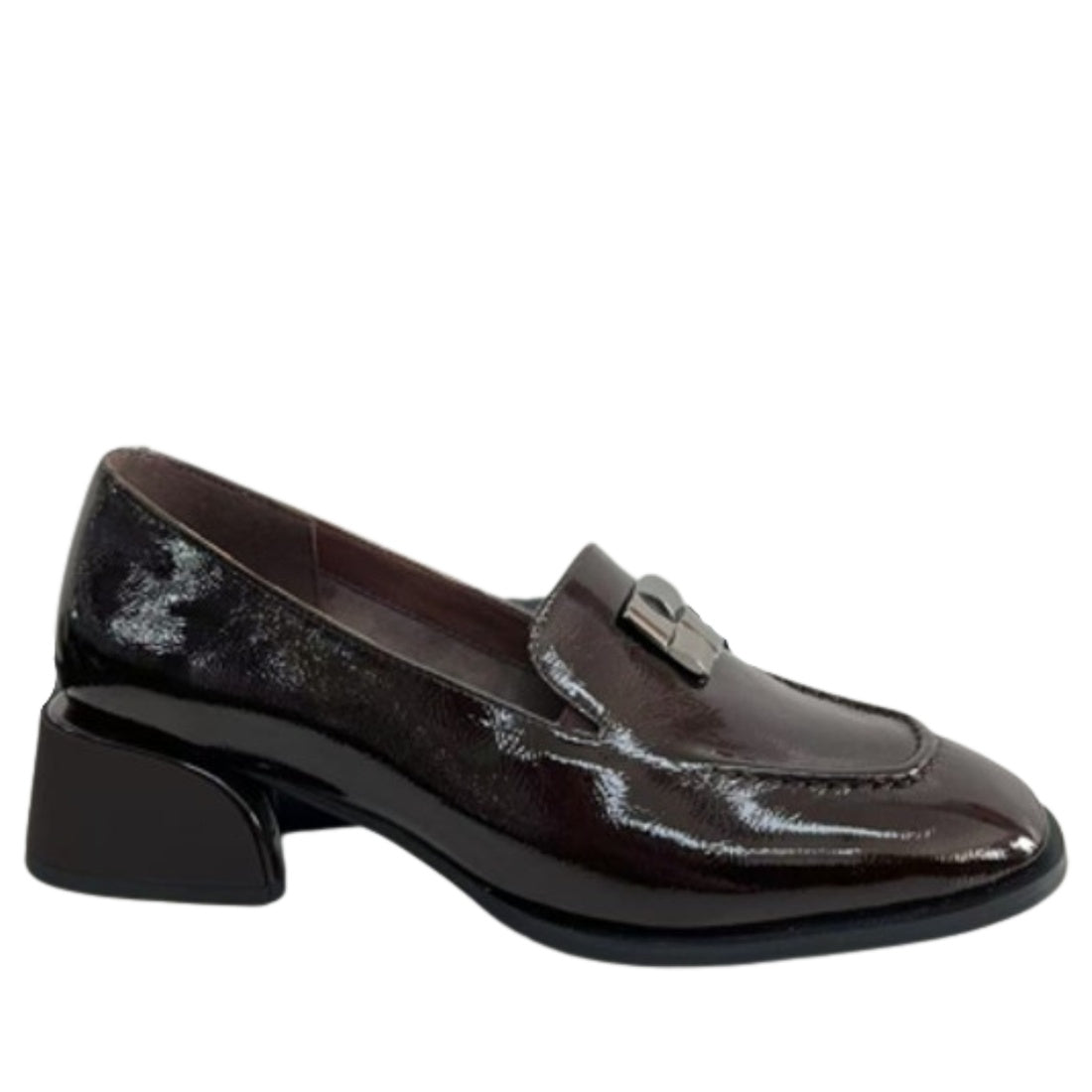 brown casual closed loafers