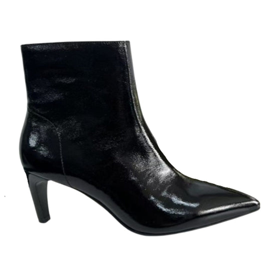 black elegant closed booties