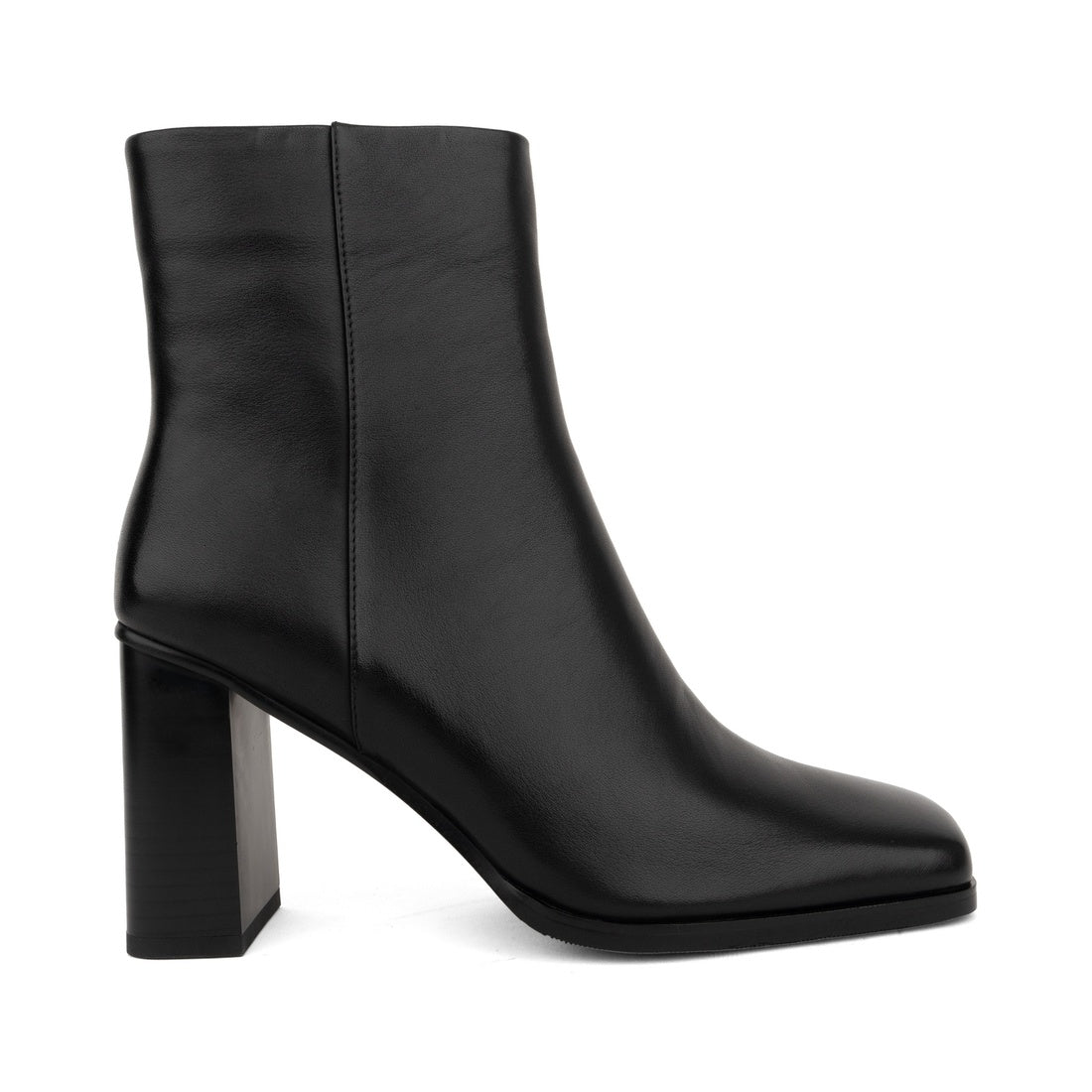 black elegant closed booties