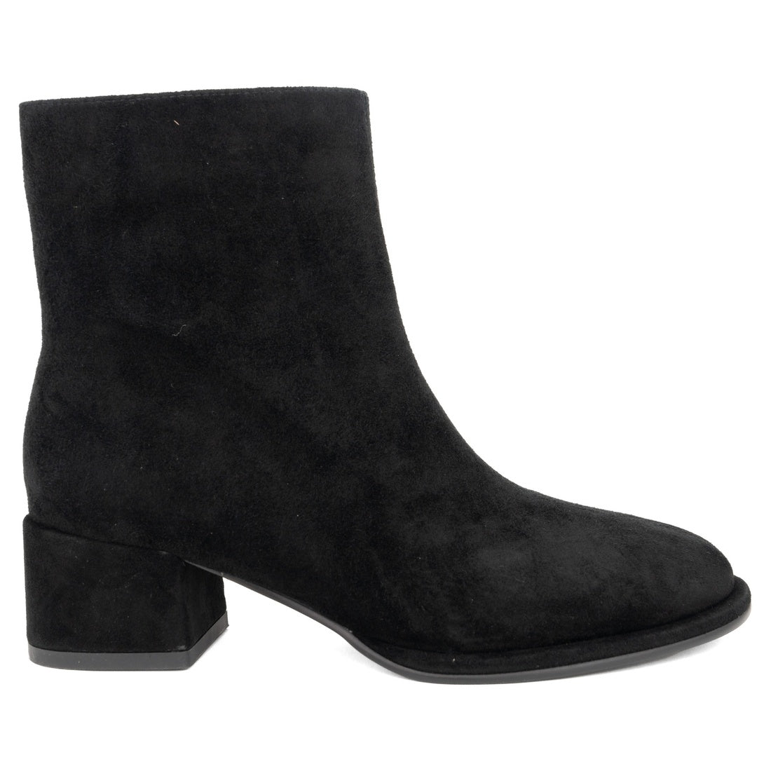 black casual closed booties