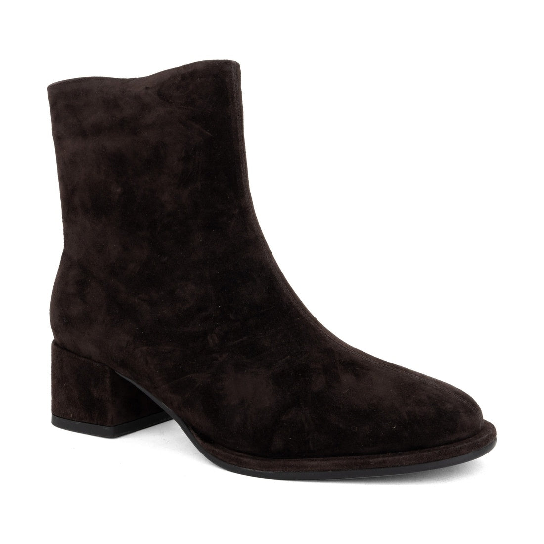 brown casual closed booties