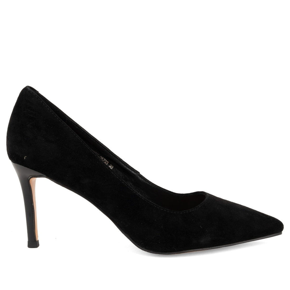 black casual closed pumps