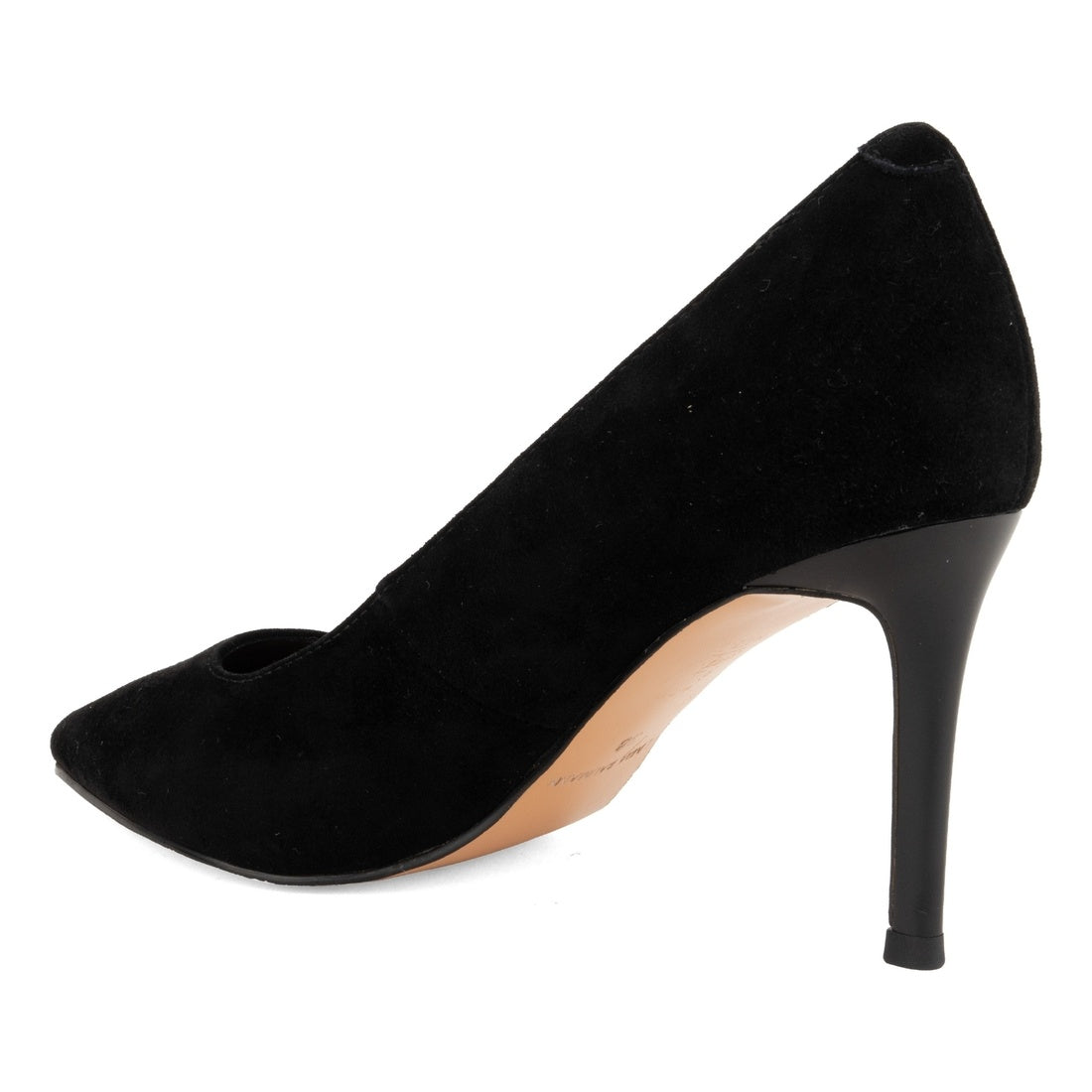 black casual closed pumps