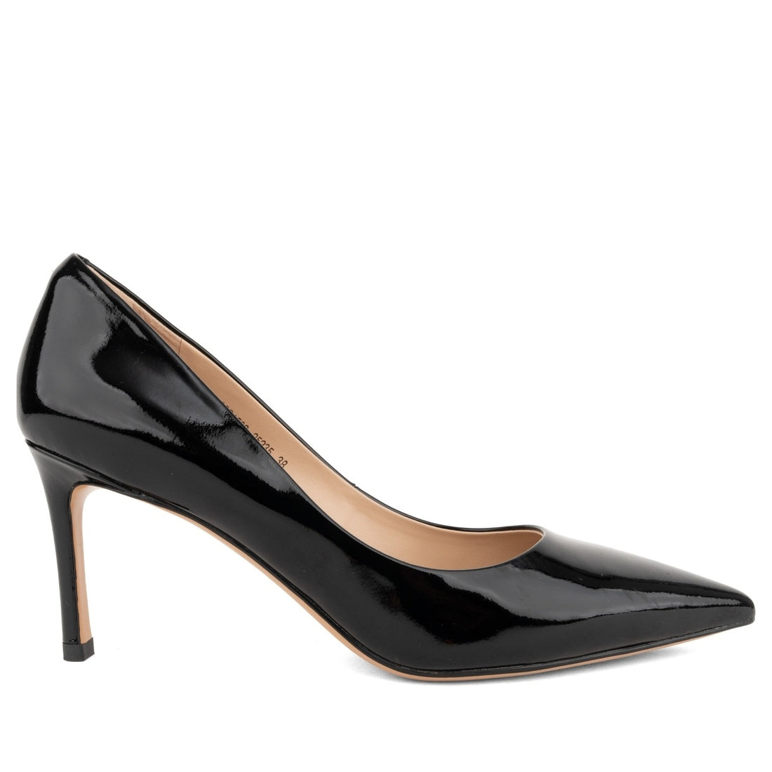 black casual closed pumps