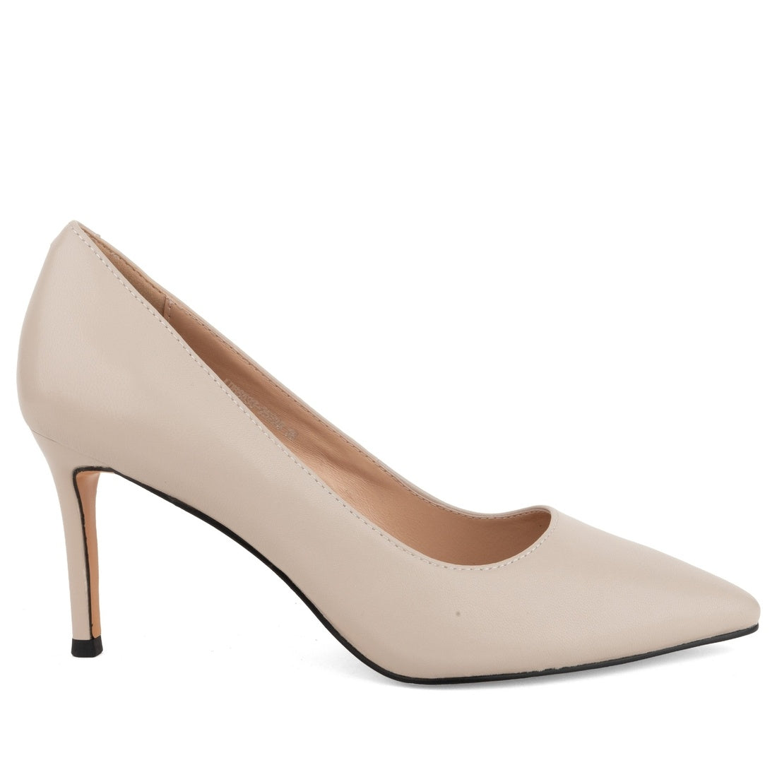 black casual closed pumps