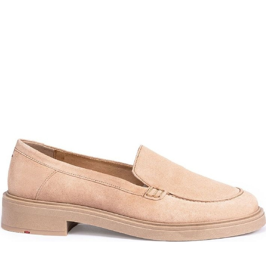 beige casual closed loafers