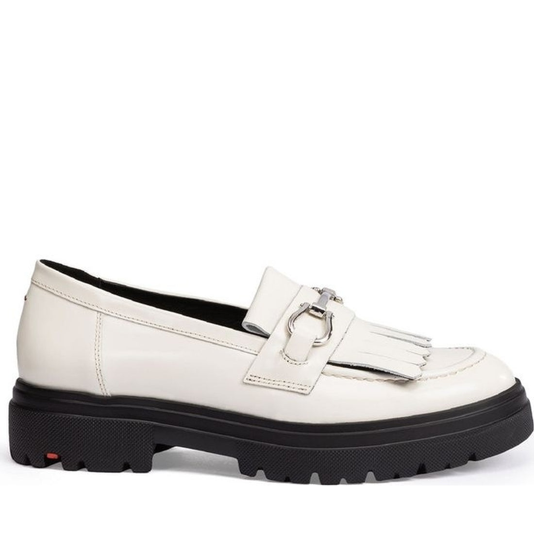 white casual closed loafers