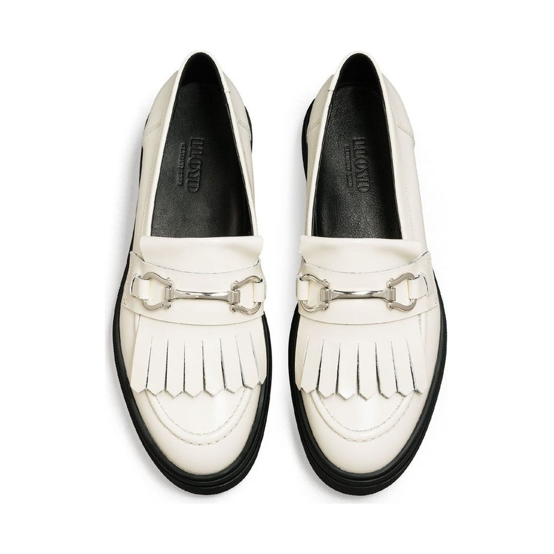white casual closed loafers
