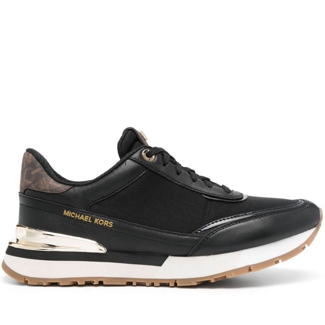 black casual closed sneakers