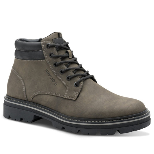 brown casual closed booties