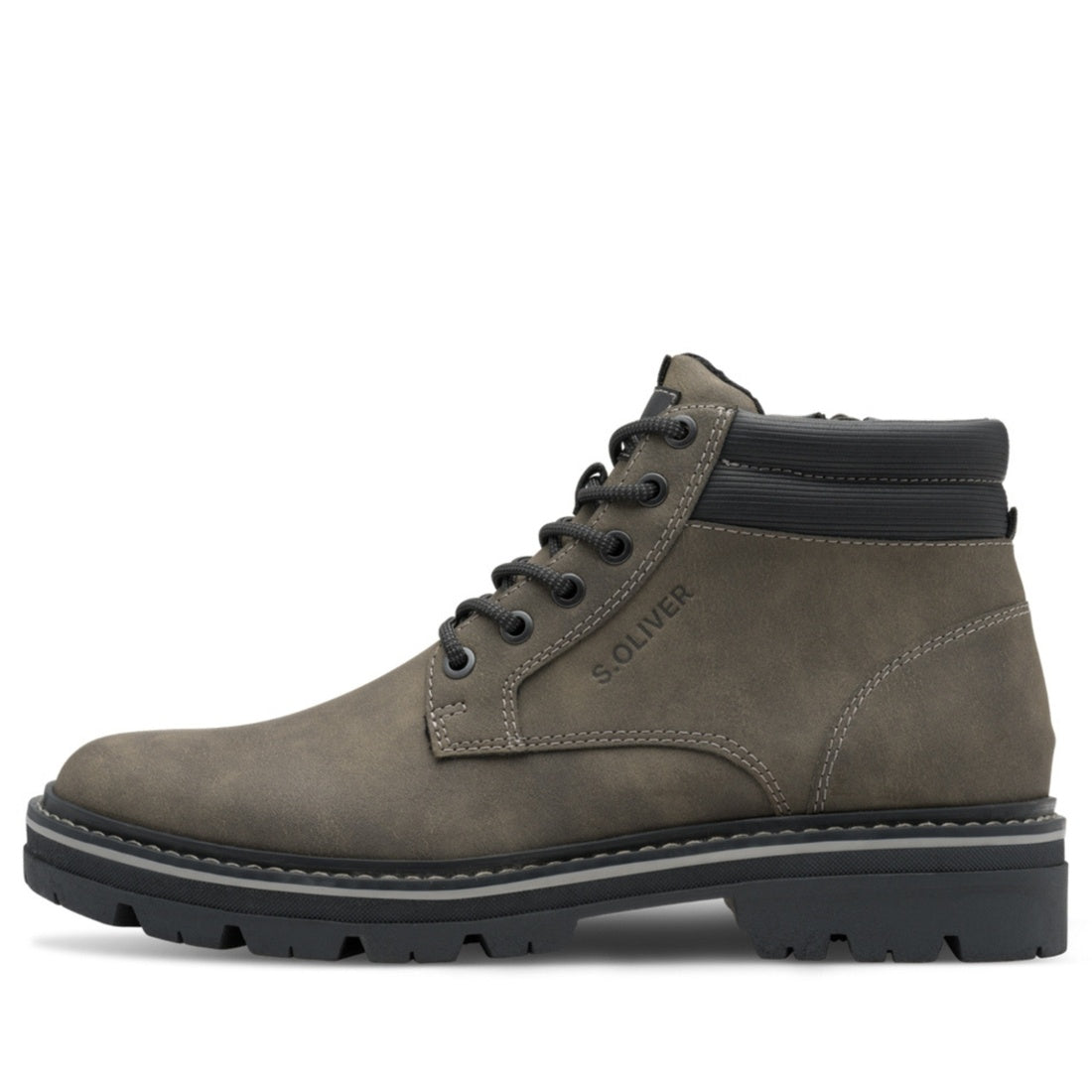 brown casual closed booties