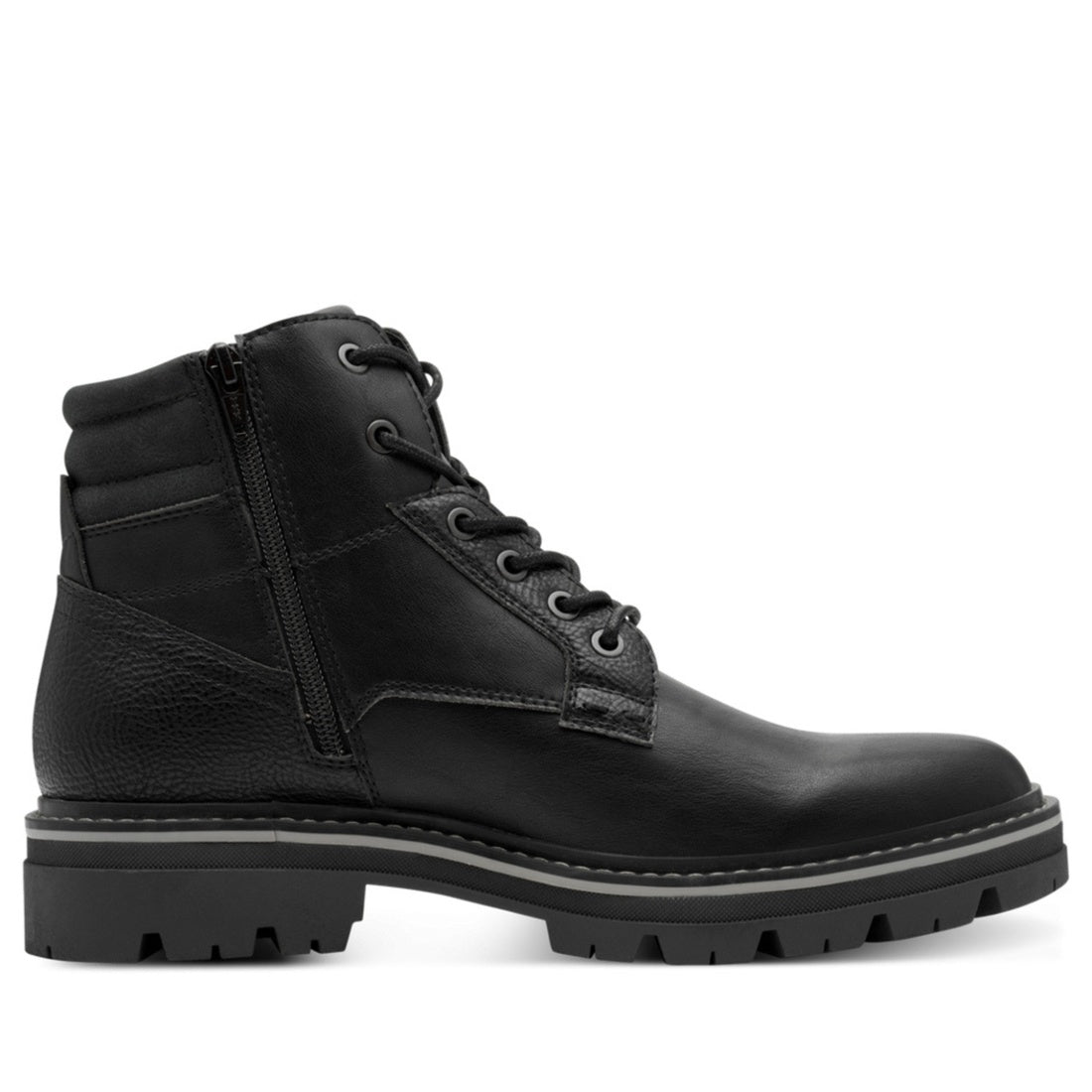 black casual closed booties