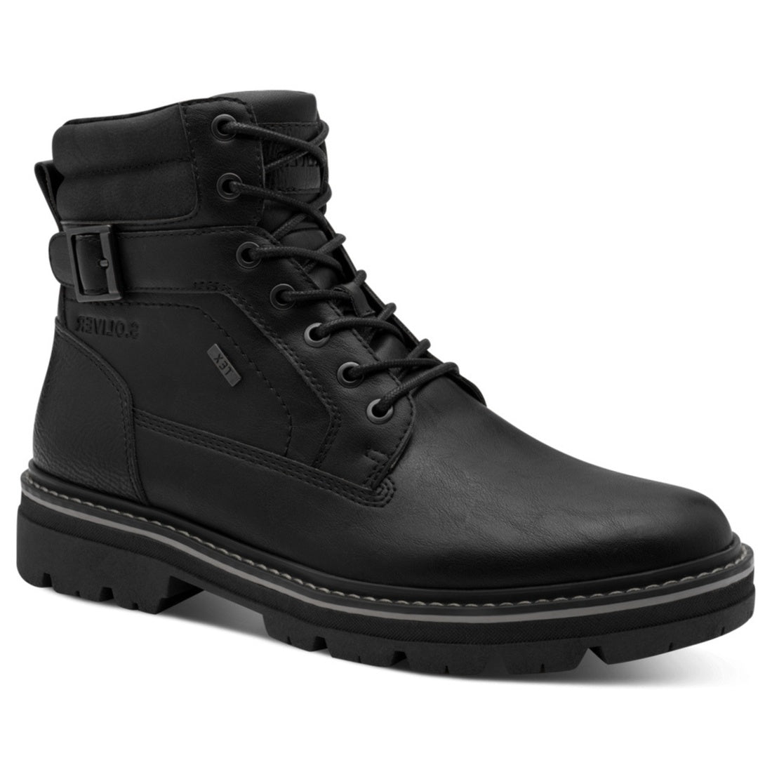 black casual closed booties