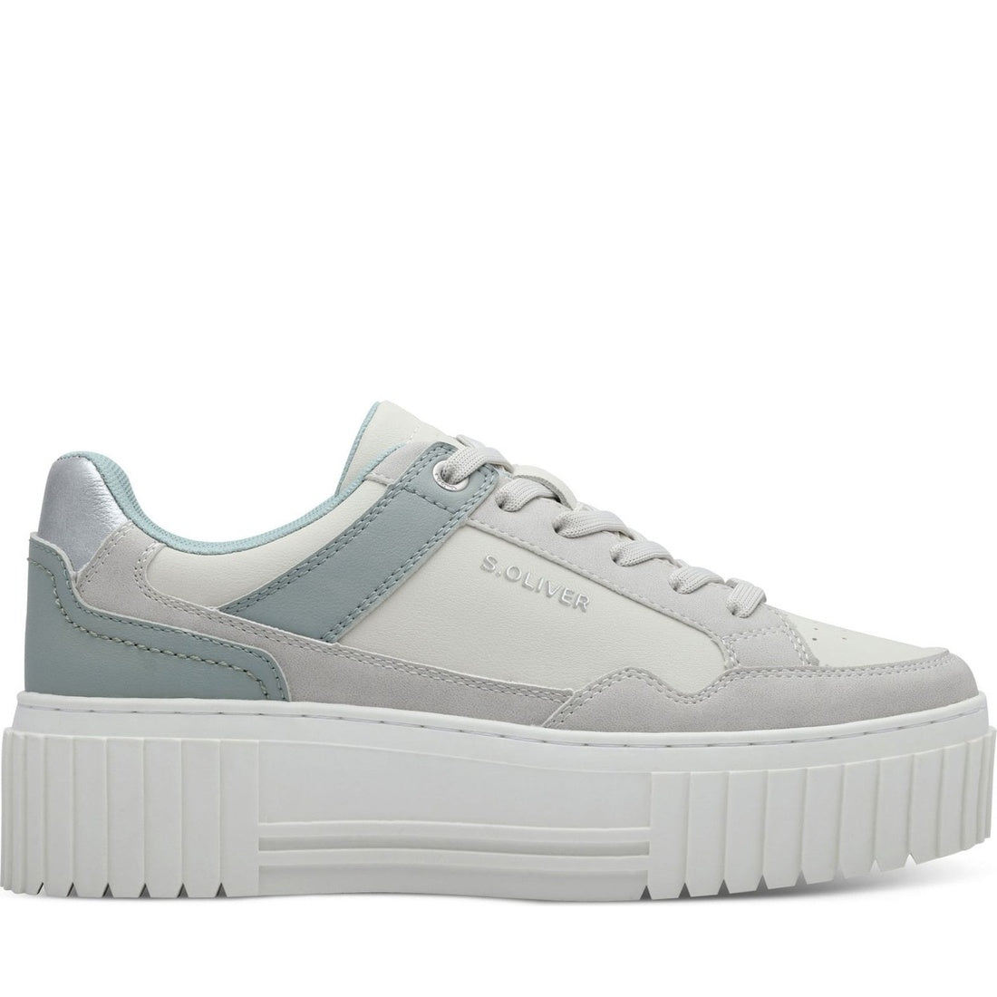 white casual closed women laceup